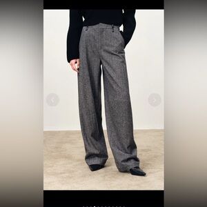 Fabrique Oakley Oversized Suit Pants in Lightweight Merino Herringbone